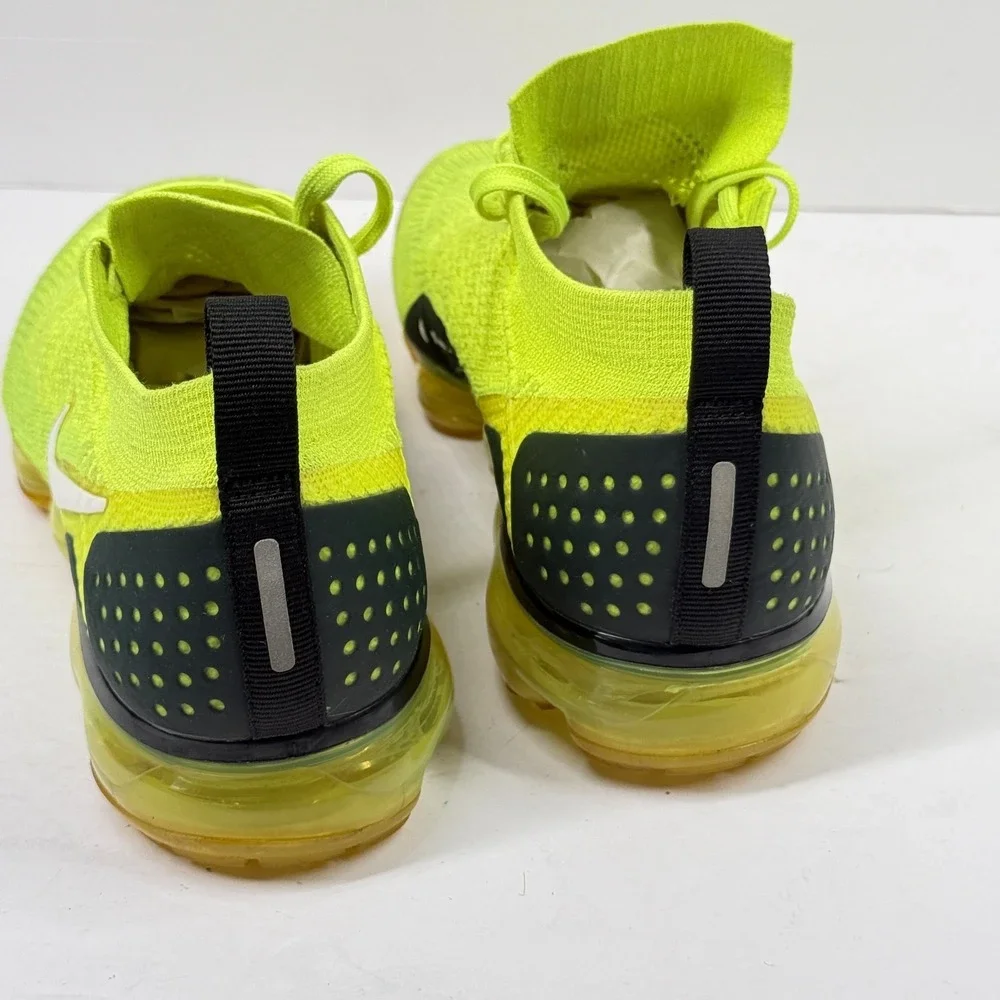 Nike Air VaporMax Flyknit 2 Running Sneakers Volt Flyknit Breathable Size 8